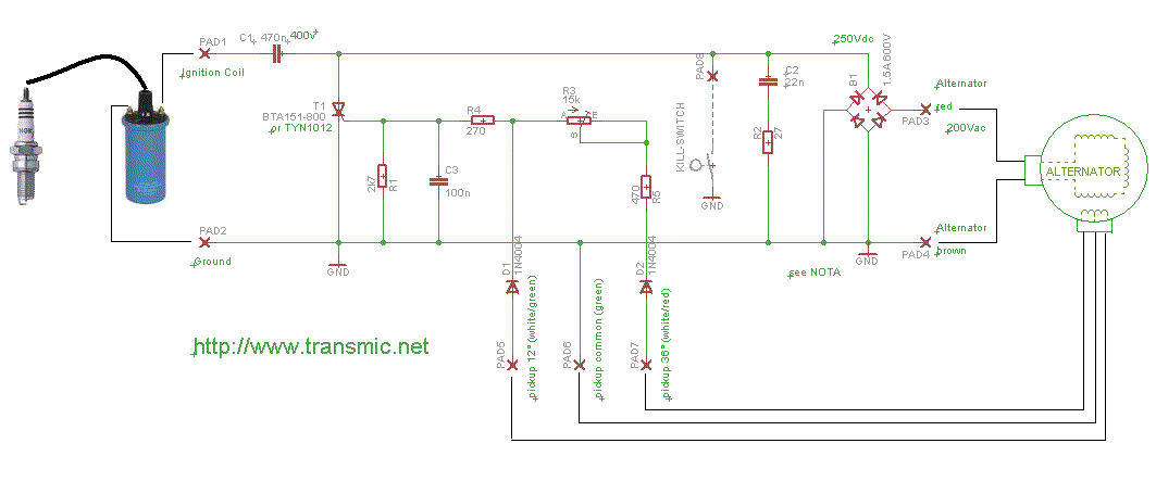 Схема зажигания 139qmb