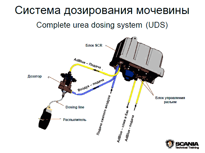 Функция мочевины в автомобиле