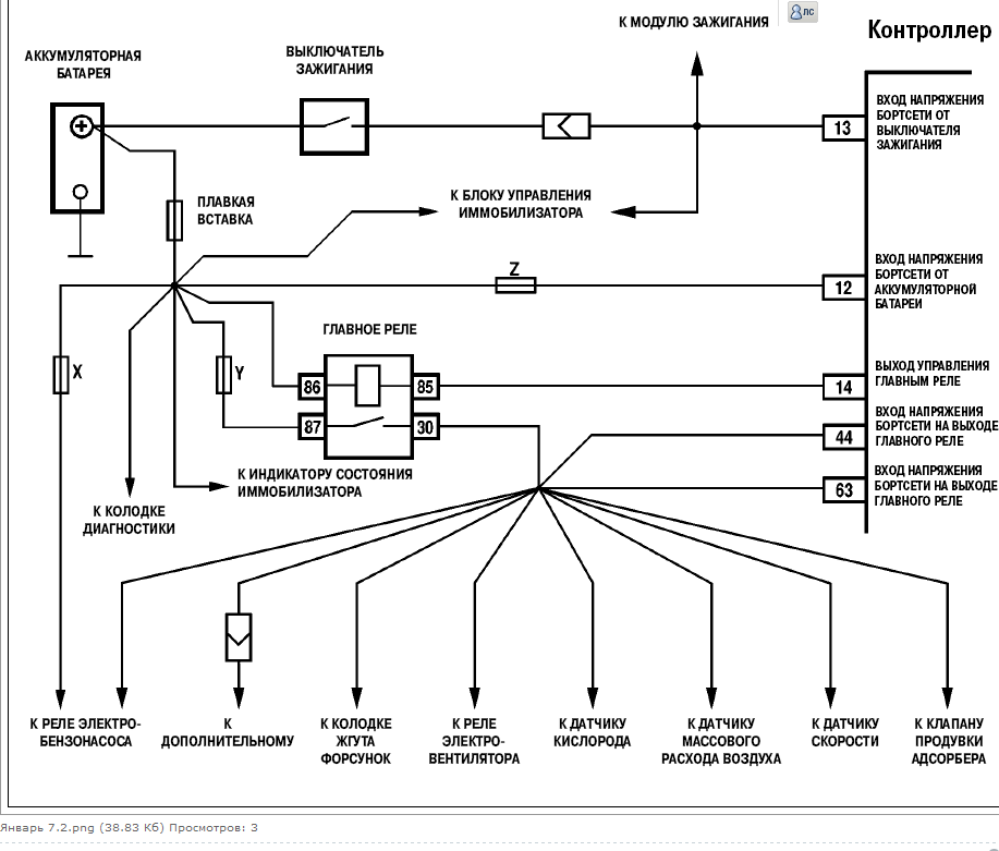 Нет питания на бензонасос. Распиновка главного реле ВАЗ 2110. Распиновка главного реле ВАЗ 2110 инжектор. Схема главного реле Калина 1. Главное реле Калина 1 схема.
