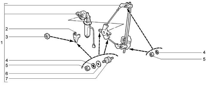 Схема стеклоподъемника двери нива. Стеклоподъемник Нива 2121 схема. Стеклоподъемник ВАЗ 2105 передний схема.