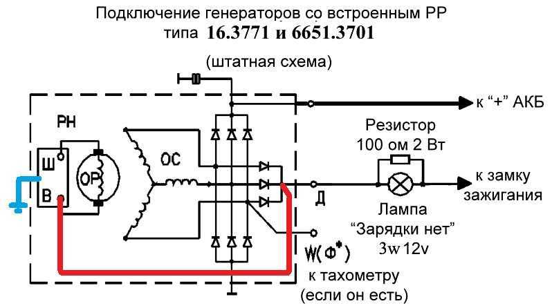 Схема генератора автомобиля