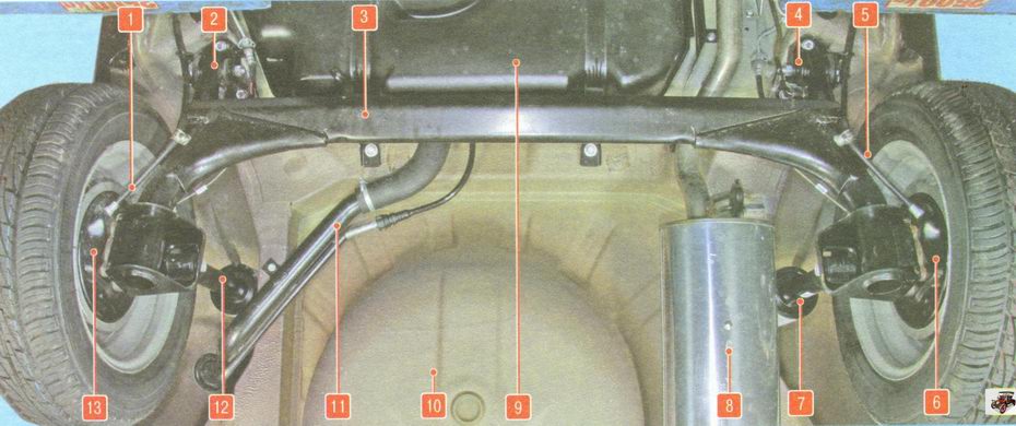 Задняя подвеска гранта седан схема