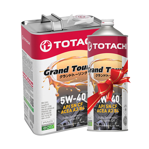 Totachi grand touring 5w 40. TOTACHI Grand Touring 5w-40 4л. Тотачи 5w40 Grand Touring. Моторное масло Тотачи 5w40 синтетика.
