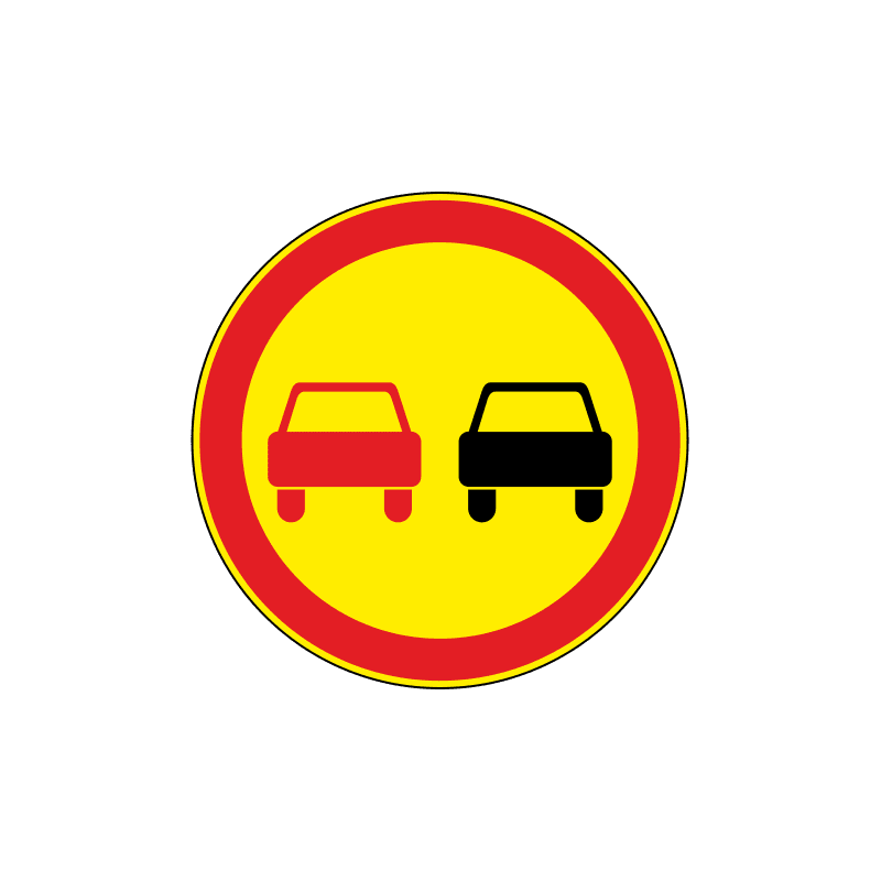 Обгон грузовым автомобилем запрещен. Дорожный знак 3.20 обгон запрещен. Знак 3.20 и 3.22. 3.20 Знак дорожный "обгон запрещен" (Тип б, жёлтый фон). Временные дорожные знаки.