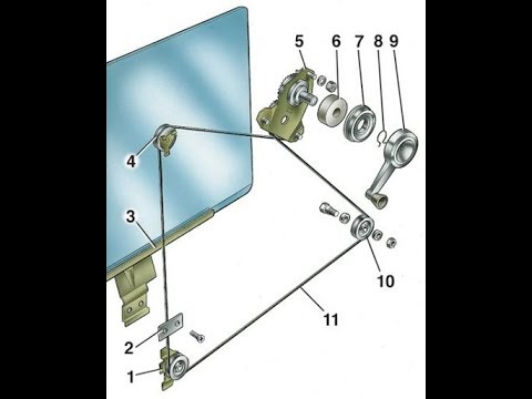 Схема замены стеклоподъемника ваз 2107