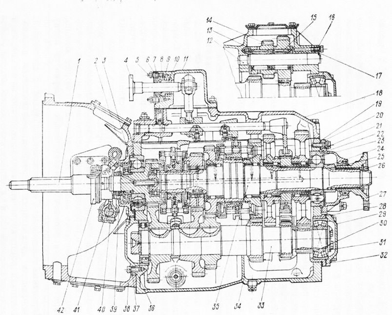 Коробка передач схема на камаз