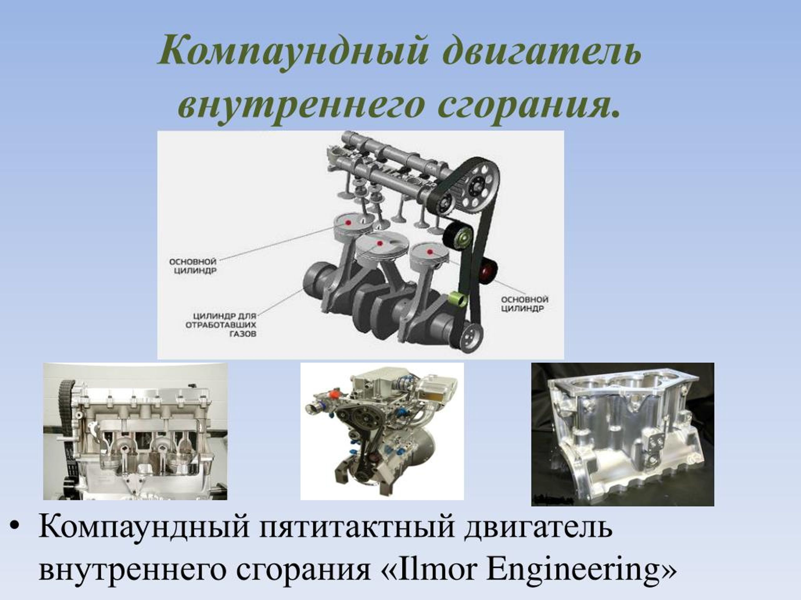 Исследовательский проект сравнение двигателей внутреннего сгорания