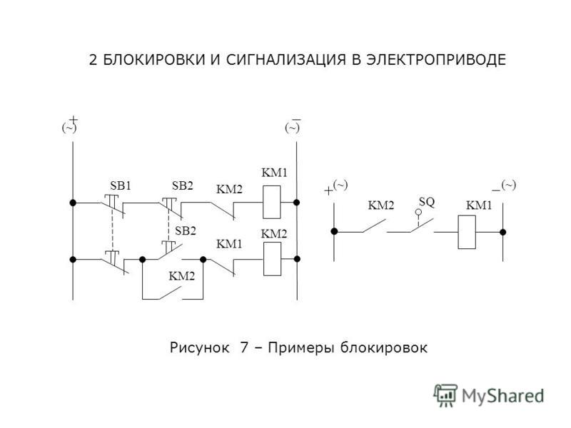 Схема цепей сигнализации