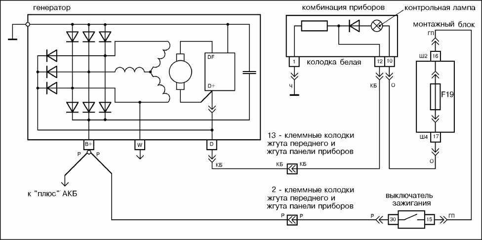 Самая простая схема зарядки аккумулятора от генератора