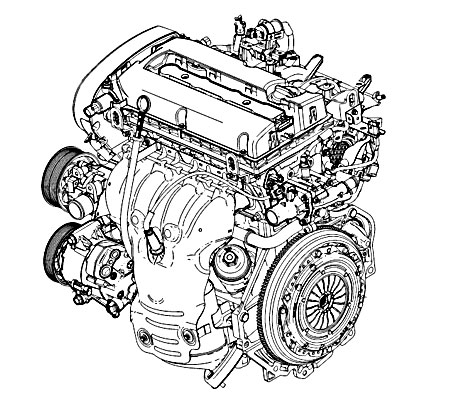 Схема двигателя опель астра н