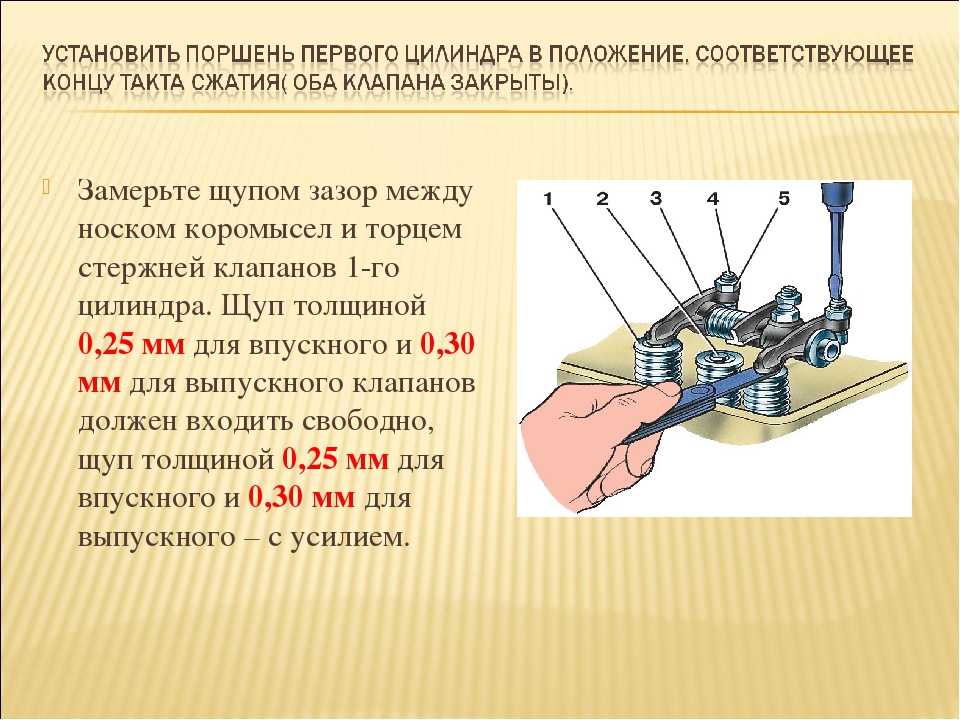 На что влияет регулировка клапанов