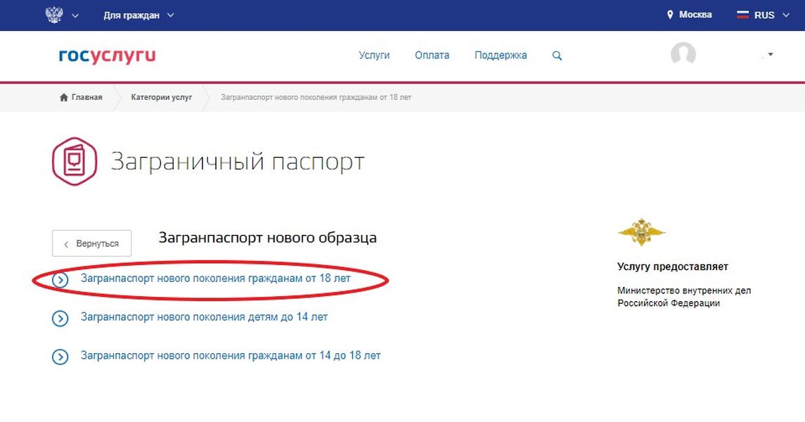 Как заполнить на загранпаспорт на госуслугах правильно анкету нового образца