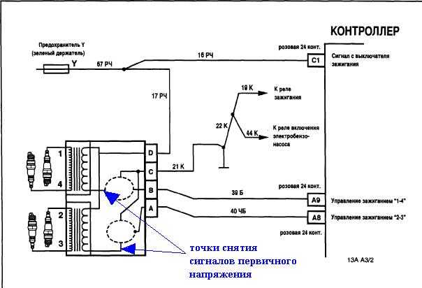 Схема катушки зажигания газели. Схема подключения катушки зажигания 406. Схема подключения катушки зажигания Газель 406 карбюратор. Катушка зажигания 406 инжектор. Схема катушек зажигания 406 двигателя.