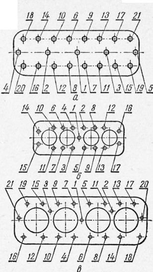 Схема протяжки гбц д245