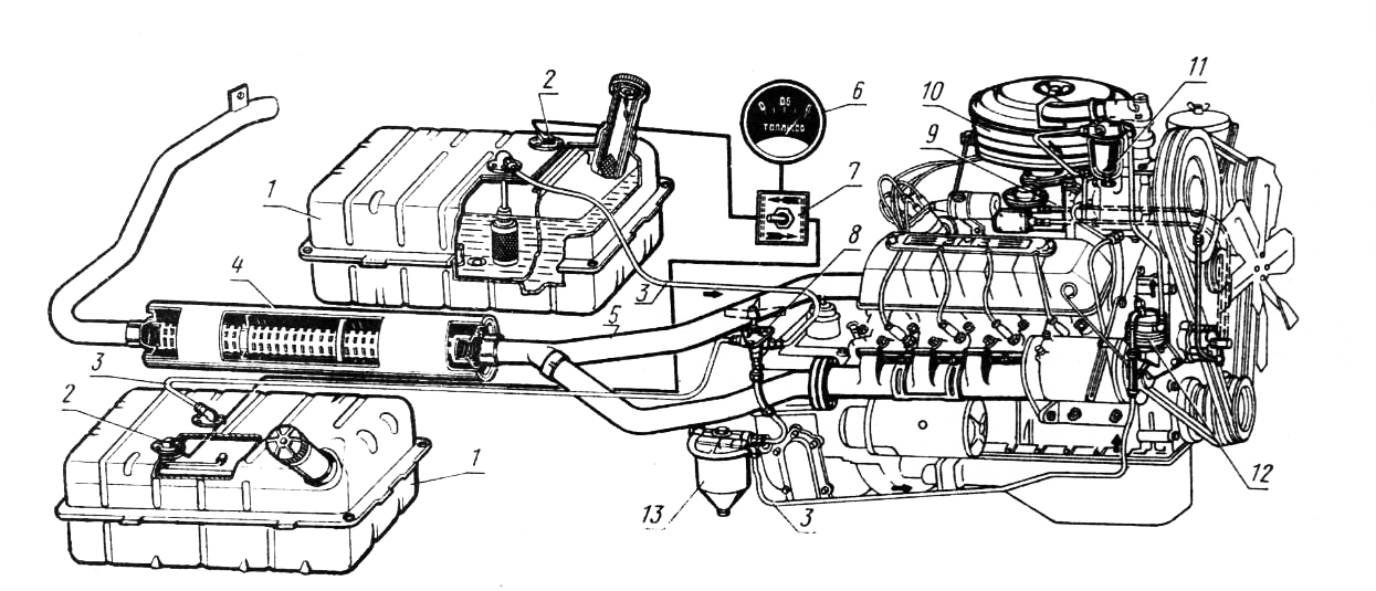Топливная система уаз хантер 409 инжектор схема