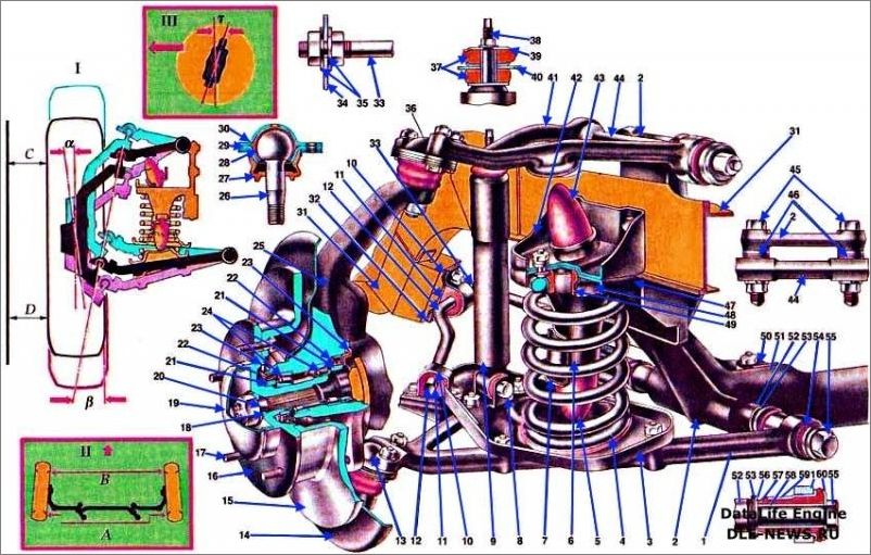 Задняя подвеска 2123 схема
