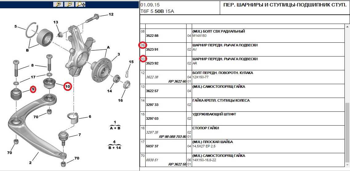 Пежо 206 задняя подвеска схема с названиями