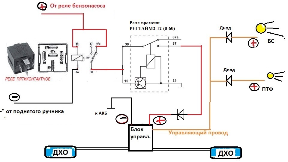 Уаз буханка реле бензонасоса схема подключения