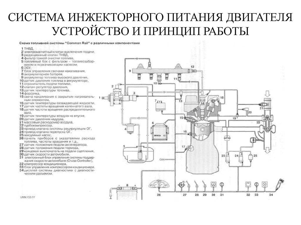 Схема питания инжекторного двигателя