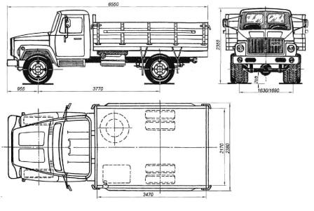 Чертёж ГАЗ-3307