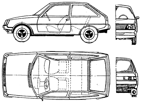 Чертеж заз таврия