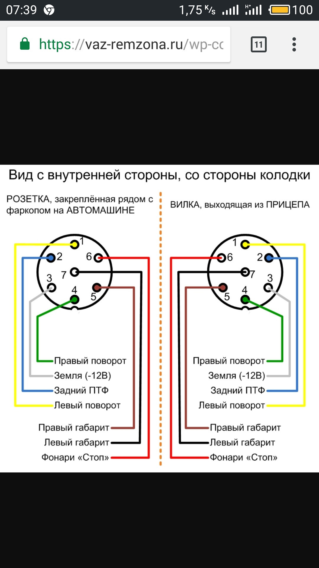 Схема подключения проводки фаркопа