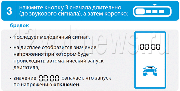 Автозапуск автомобиля с брелка