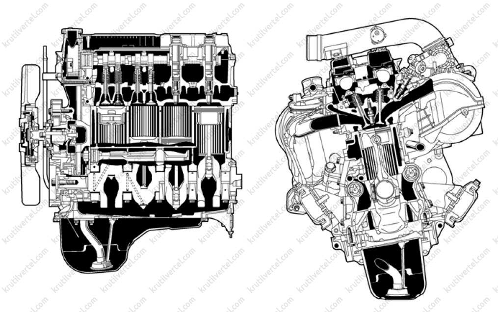 Схема двигателя 2tr fe