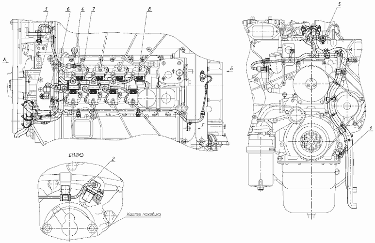 Схема двигателя камаз. ДВС КАМАЗ 820. Схема двигателя КАМАЗ евро 2. Датчики системы управления ДВС КАМАЗ. Двигатель КАМАЗ 820 схема.