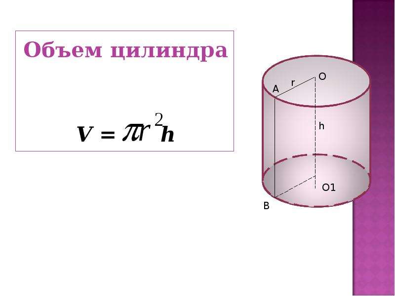 Рассчитать объем машины