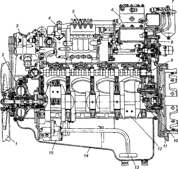 Чертеж двигателя газ 3307