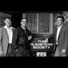 Founders of The Planetary Society (1989, outside 65 N. Catalina Ave.)