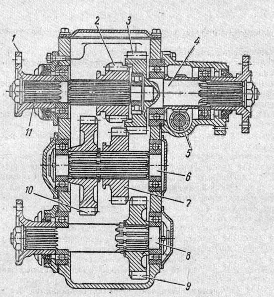 Схема раздатки газ 66